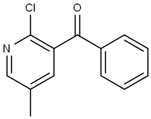 (2-chloro-5-methylpyridin-3-yl)(phenyl)methanone Structure