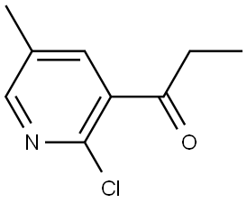 1-(2-chloro-5-methylpyridin-3-yl)propan-1-one Structure