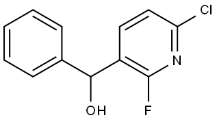 (6-chloro-2-fluoropyridin-3-yl)(phenyl)methanol Structure