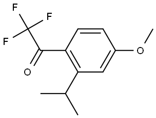 2,2,2-trifluoro-1-(2-isopropyl-4-methoxyphenyl)ethanone Structure