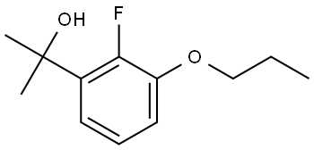 2-(2-fluoro-3-propoxyphenyl)propan-2-ol Structure