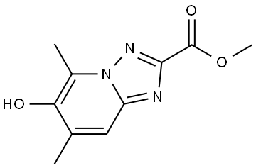 Methyl 6-hydroxy-5,7-dimethyl-[1,2,4]triazolo[1,5-a]pyridine-2-carboxylate Structure