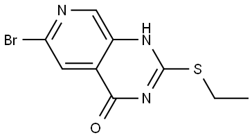 6-bromo-2-(ethylthio)pyrido[3,4-d]pyrimidin-4(1H)-one Structure