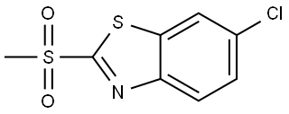 6-Chloro-2-(methylsulfonyl)benzothiazole Structure