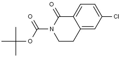 tert-butyl 6-chloro-1-oxo-3,4-dihydroisoquinoline-2(1H)-carboxylate Structure