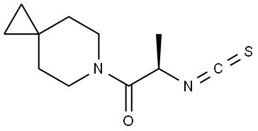 (R)-2-isothiocyanato-1-(6-azaspiro[2.5]octan-6-yl)propan-1-one Structure