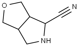 Hexahydro-1H-furo[3,4-c]pyrrole-4-carbonitrile Structure