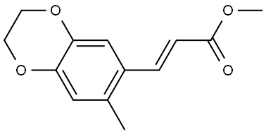 Methyl (E)-3-(7-methyl-2,3-dihydrobenzo[b][1,4]dioxin-6-yl)acrylate Structure