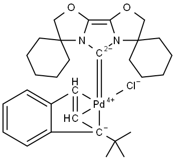 C30H39ClN2O2Pd Structure