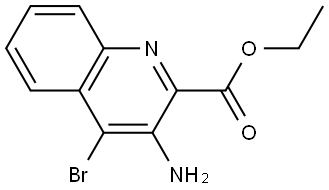 ethyl 3-amino-4-bromoquinoline-2-carboxylate Structure