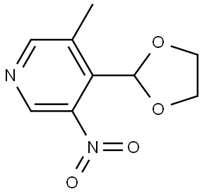 4-(1,3-dioxolan-2-yl)-3-methyl-5-nitropyridine Structure