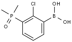 (2-Chloro-3-(dimethylphosphoryl)phenyl)boronic acid Structure