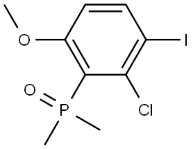 Phosphine oxide, (2-chloro-3-iodo-6-methoxyphenyl)dimethyl- Structure