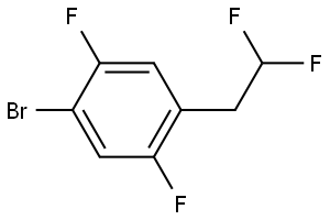 1-Bromo-4-(2,2-difluoroethyl)-2,5-difluorobenzene Structure