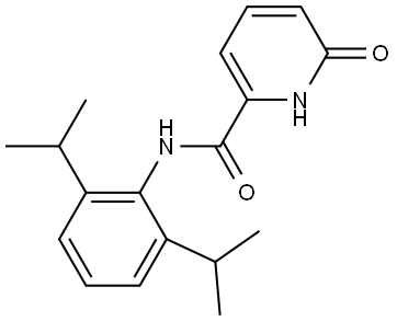 2-Pyridinecarboxamide,N-[2,6-bis(1-methylethyl)phenyl]-1,6-dihydro-6-oxo- Structure