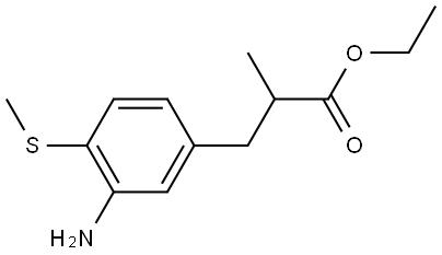 ethyl 3-(3-amino-4-(methylthio)phenyl)-2-methylpropanoate Structure