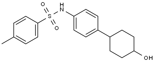 Benzenesulfonamide, N-[4-(4-hydroxycyclohexyl)phenyl]-4-methyl- Structure