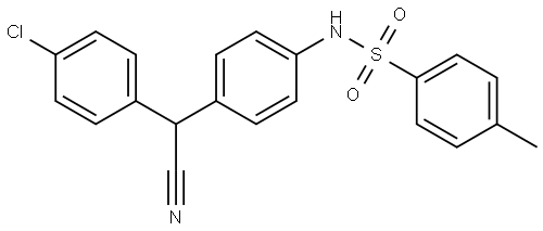 Benzenesulfonamide, N-[4-[(4-chlorophenyl)cyanomethyl]phenyl]-4-methyl- Structure