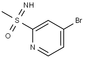 4-Bromo-2-(S-methylsulfonimidoyl)pyridine Structure