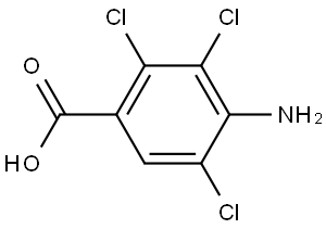 4-amino-2,3,5-trichlorobenzoic acid Structure