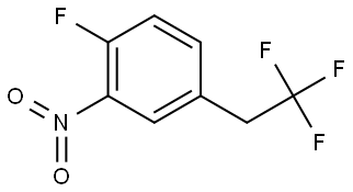 Benzene, 1-fluoro-2-nitro-4-(2,2,2-trifluoroethyl)- Structure