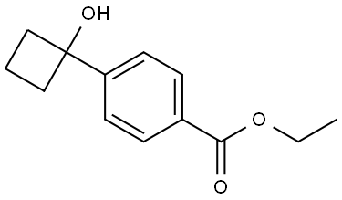 ethyl 4-(1-hydroxycyclobutyl)benzoate Structure