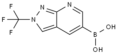 (2-(Trifluoromethyl)-2H-pyrazolo[3,4-b]pyridin-5-yl)boronic acid Structure