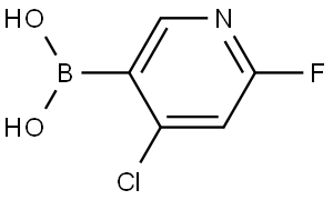 (4-chloro-6-fluoropyridin-3-yl)boronic acid Structure