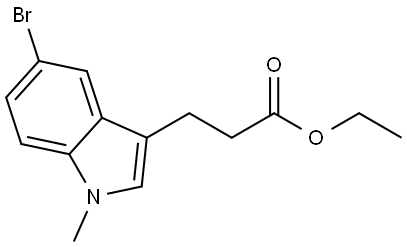 ethyl 3-(5-bromo-1-methyl-1H-indol-3-yl)propanoate Structure