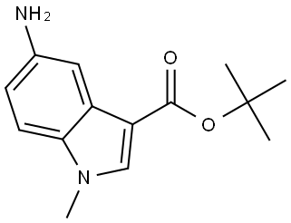 1H-Indole-3-carboxylic acid, 5-amino-1-methyl-, 1,1-dimethylethyl ester Structure