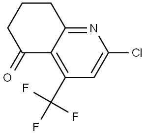 5(6H)-Quinolinone, 2-chloro-7,8-dihydro-4-(trifluoromethyl)- Structure