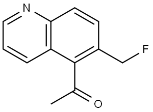 Ethanone, 1-[6-(fluoromethyl)-5-quinolinyl]- Structure