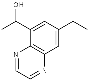 5-Quinoxalinemethanol, 7-ethyl-α-methyl- Structure