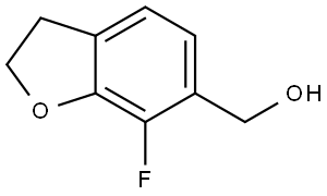 6-Benzofuranmethanol, 7-fluoro-2,3-dihydro- Structure