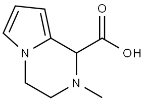 2-methyl-1,2,3,4-tetrahydropyrrolo[1,2-a]pyrazine-1-carboxylic acid Structure