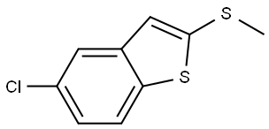5-chloro-2-(methylthio)benzo[b]thiophene Structure
