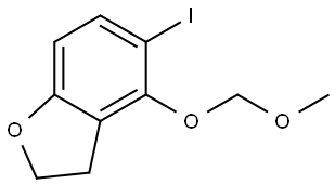 5-Iodo-4-(methoxymethoxy)-2,3-dihydrobenzofuran Structure