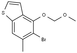 5-Bromo-4-(methoxymethoxy)-6-methylbenzo[b]thiophene Structure