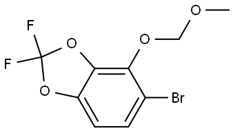 5-bromo-2,2-difluoro-4-(methoxymethoxy)benzo[d][1,3]dioxole Structure