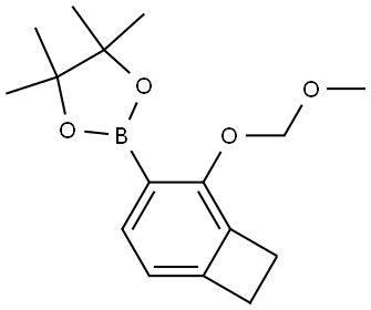 1,3,2-Dioxaborolane, 2-[2-(methoxymethoxy)bicyclo[4.2.0]octa-1,3,5-trien-3-yl]-4,4,5,5-tetramethyl- Structure