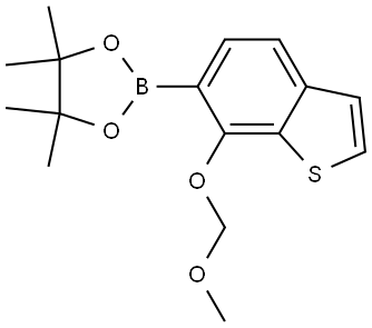 2-(7-(Methoxymethoxy)benzo[b]thiophen-6-yl)-4,4,5,5-tetramethyl-1,3,2-dioxaborolane Structure