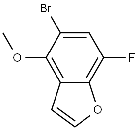 Benzofuran, 5-bromo-7-fluoro-4-methoxy- Structure