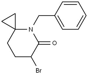 4-Azaspiro[2.5]octan-5-one, 6-bromo-4-(phenylmethyl)- Structure