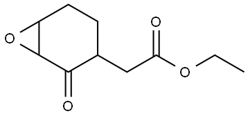 7-Oxabicyclo[4.1.0]heptane-3-acetic acid, 2-oxo-, ethyl ester 구조식 이미지