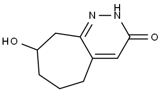 8-Hydroxy-2,5,6,7,8,9-hexahydro-3H-cyclohepta[c]pyridazin-3-one Structure