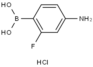 (4-Amino-2-fluorophenyl)boronic acid hydrochloride Structure