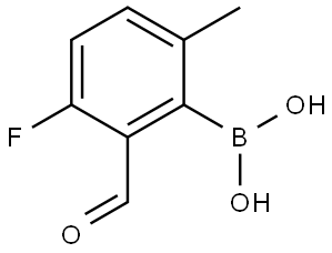 3-Fluoro-2-formyl-6-methylphenylboronic acid Structure