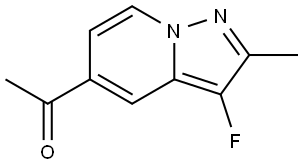 Ethanone, 1-(3-fluoro-2-methylpyrazolo[1,5-a]pyridin-5-yl)- Structure