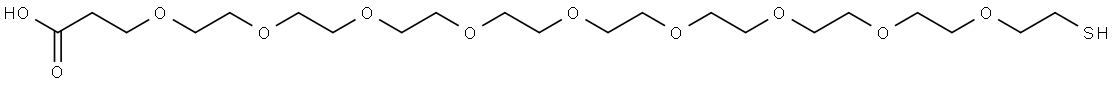 SH-PEG9-CH2CH2COOH Structure