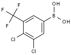 (3,4-dichloro-5-(trifluoromethyl)phenyl)boronic acid Structure